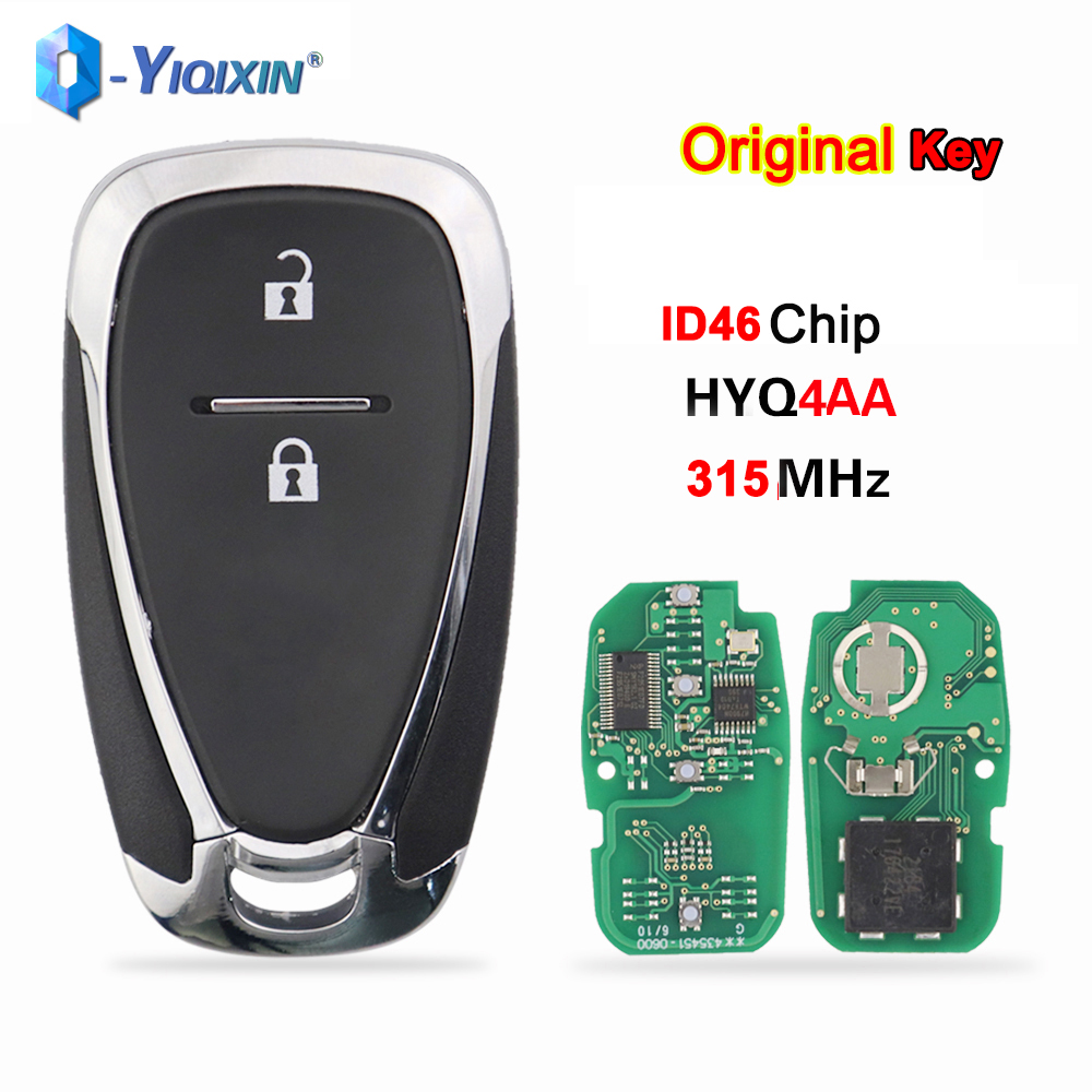 YIQIXIN 315MHz Oryginalny zdalny kluczyk samochodowy ID46 do Chevrolet Camaro Equinox Cruze Malibu Spark Tracker Orland Trax HYQ4AA Smart Fob