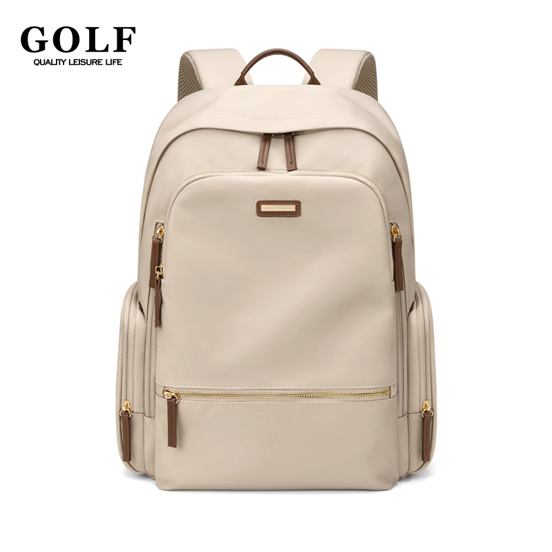 GOLF Rugzak Laptop 15 6-inch Damesmode Rugtas Computerrugzakken Vrije tijd Woon-werkverkeer Studenten Vrouwelijke schooltassen