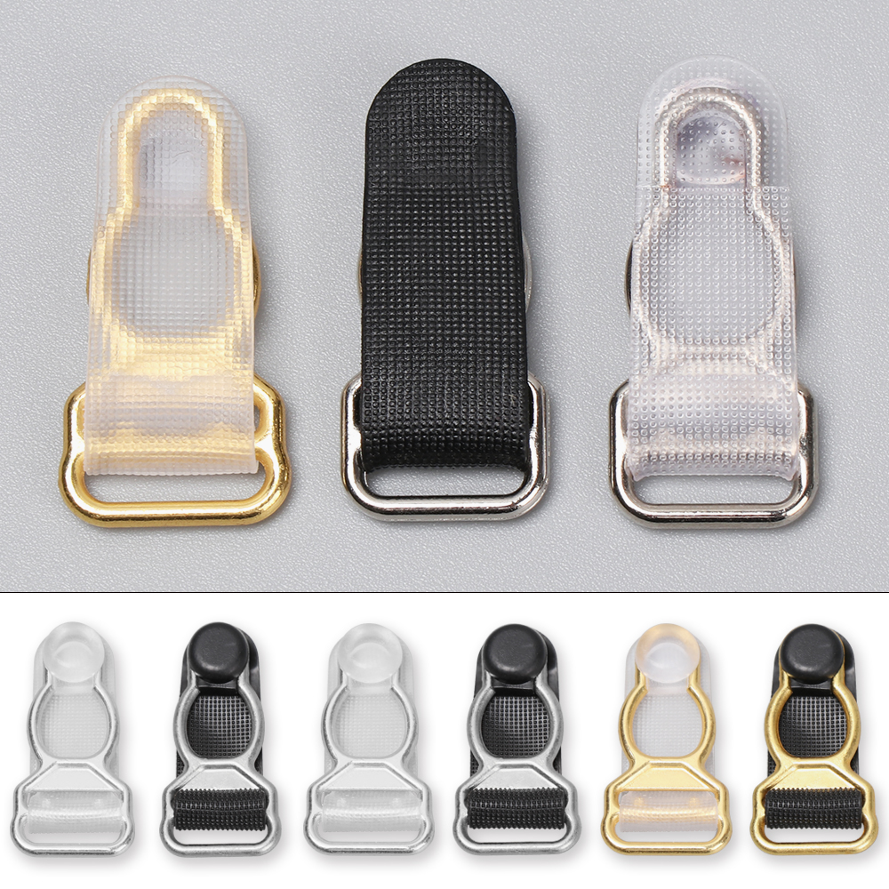 10 pçs 10/12mm espartilho perna liga cinto clipe ganchos suspender termina meias meias meias apertos suspensórios fivelas roupa interior acessórios