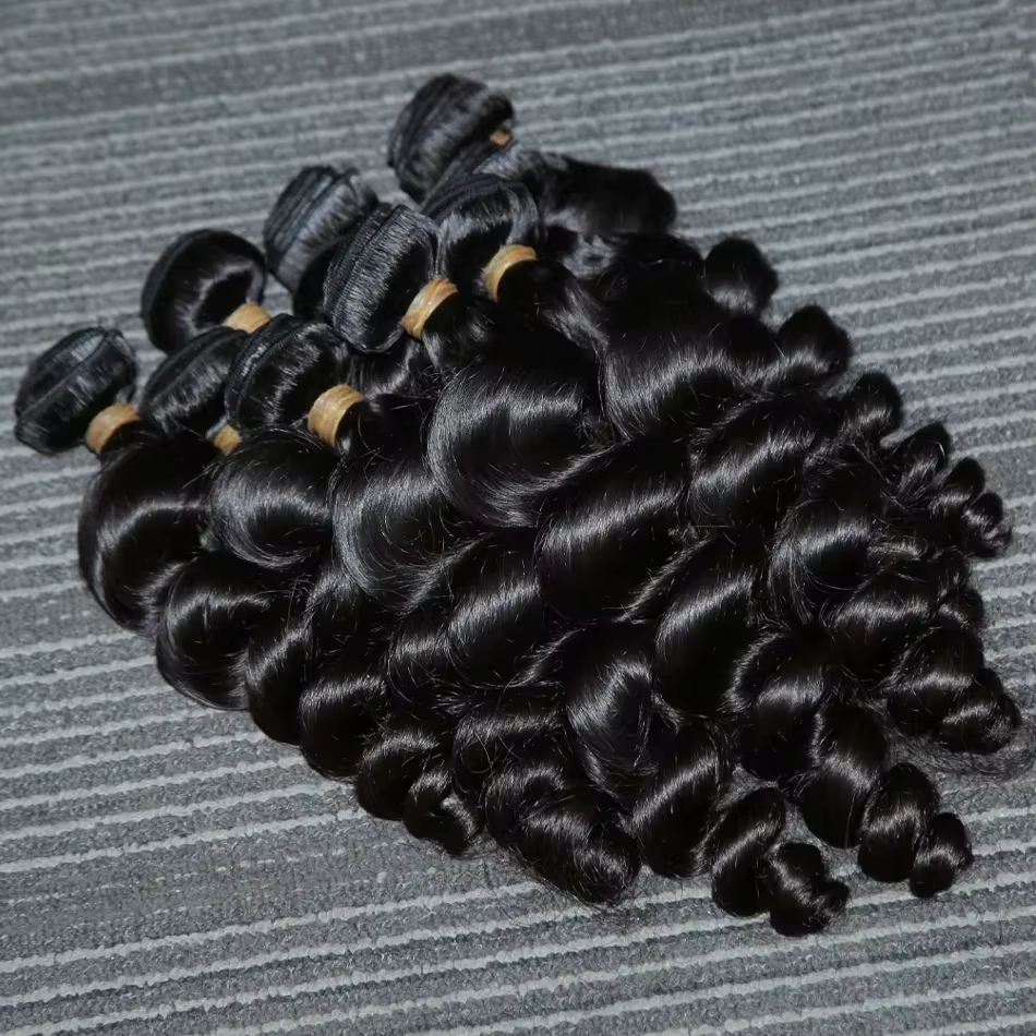 15a onda solta cru birmanês encaracolado pacotes extensões de cabelo humano trama dupla remy natural onda preta pacotes tecelagem rápida tissage