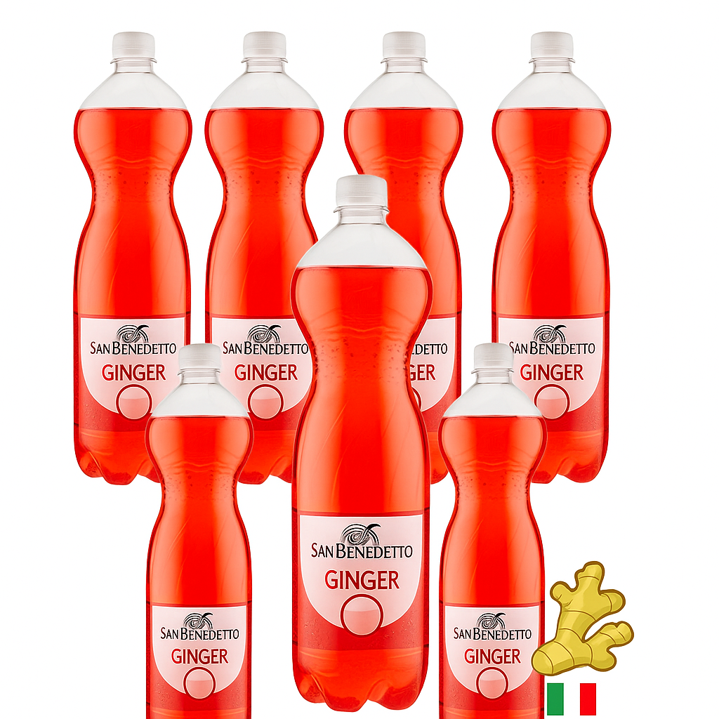 Lemoniada gazowana imbirowa Ginger 1,5l  x 7- San Benedetto