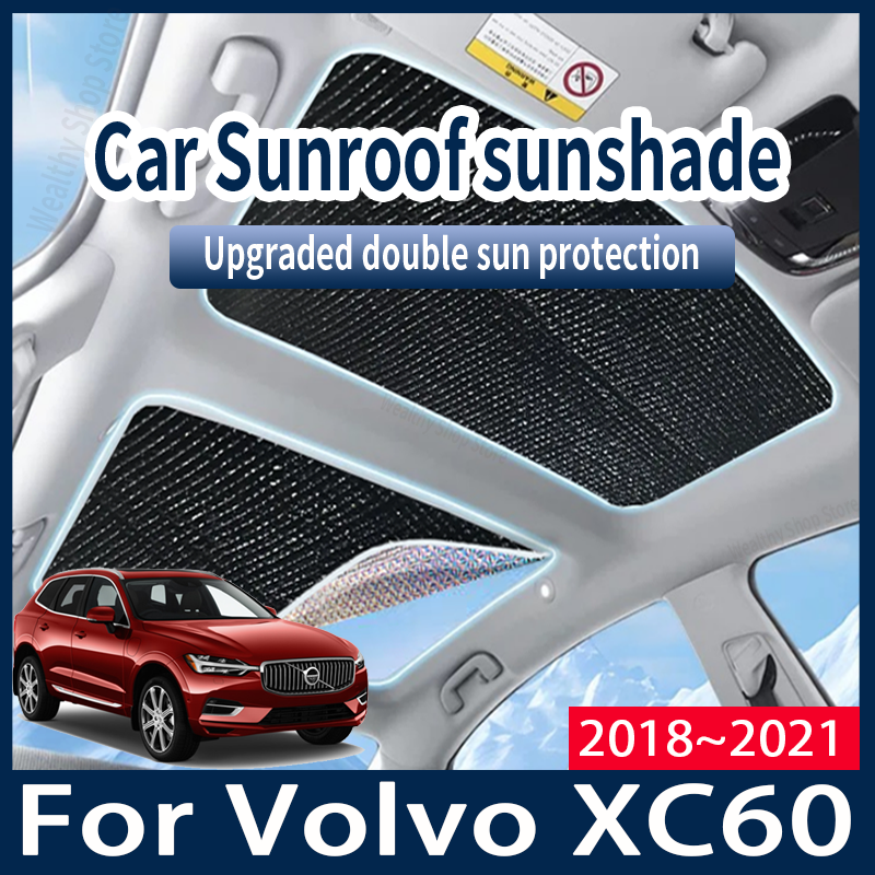 Für Volvo XC60 2018 ~ 2021 2019 2020 MK2 Auto Sonnenschutz Abdeckung Auto 2x Schiebedach Sonnenschirm Schutz Anti-UV Wärme Zubehör Werkzeuge