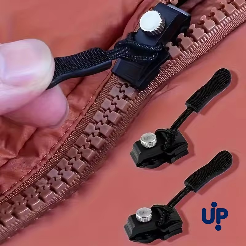 Kit de Reparo de Zíper Médio com 5 Peças, Puxadores de Zíper Destacáveis para Bolsas, Casacos, Roupas e Sapatos, Sem Necessidade de Ferramentas, Cabeçotes de Zíper de Substituição 2026