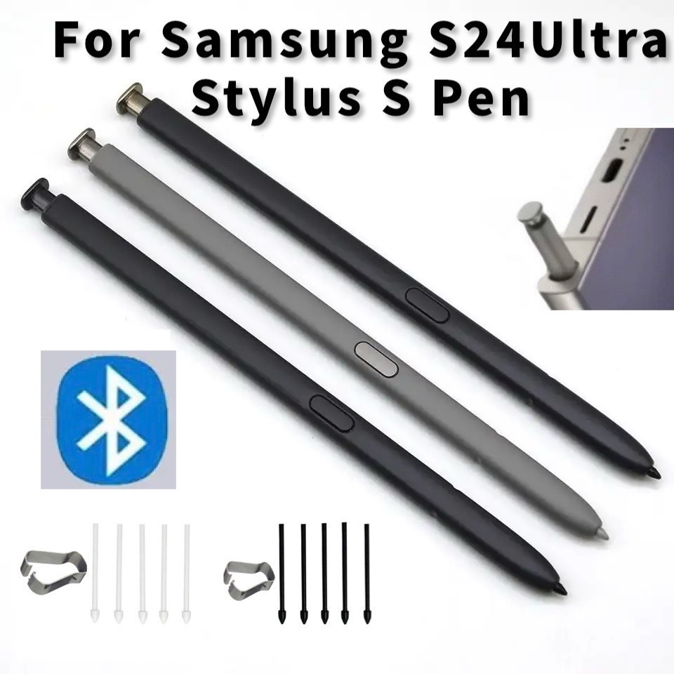 Оригинальный стилус для Samsung Galaxy S24Ultra SM-S928, стилус для сенсорного экрана S Pen Pencil с функцией Bluetooth и поддержкой Air Command
