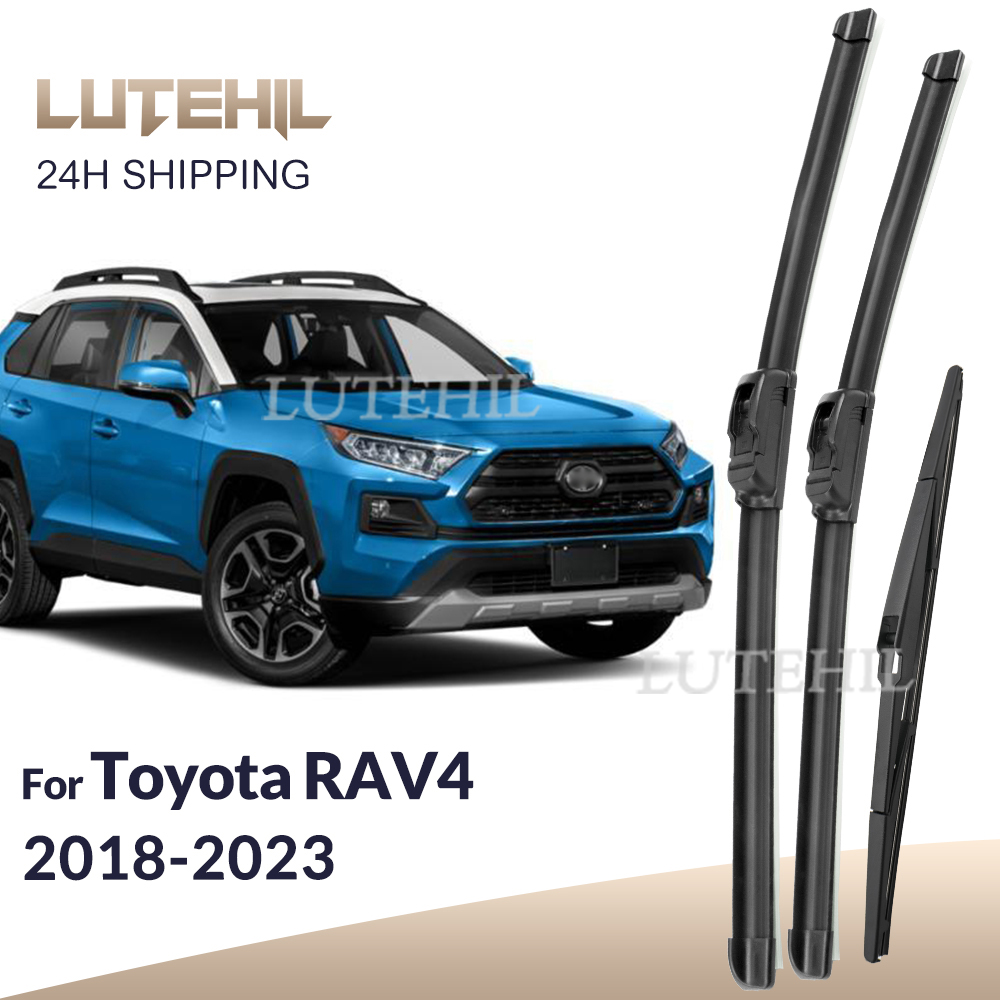 Dla Toyota RAV4 XA50 2018-2023 2019 2020 2021 Wycieraczki przednie i tylne Pióra wycieraczek przedniej szyby Szczotki okienne 26"+16"+12"