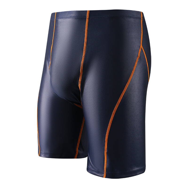 Boxers para hombre, pantalones cortos, ropa interior de piel sintética para hombre, bragas cómodas con bolsa convexa en U, calzoncillos de pierna larga, Cueca Calzoncillo
