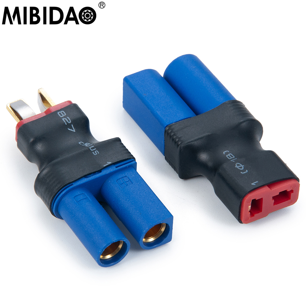 MIBIDAO EC5 a T Deans Connettore maschio femmina RC Parti di controllo batteria Lipo Adattatore spina a banana