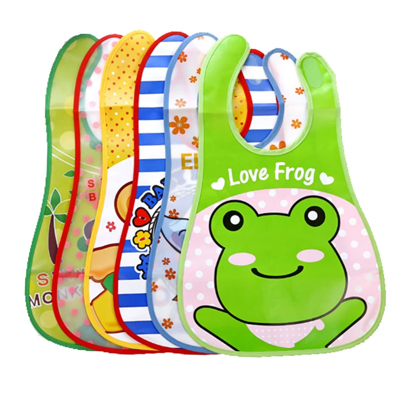 Babadores de bebê dos desenhos animados à prova dwaterproof água recém-nascido bandanas alimentação do bebê panos de arroto meninas meninos saliva toalha impressão avental