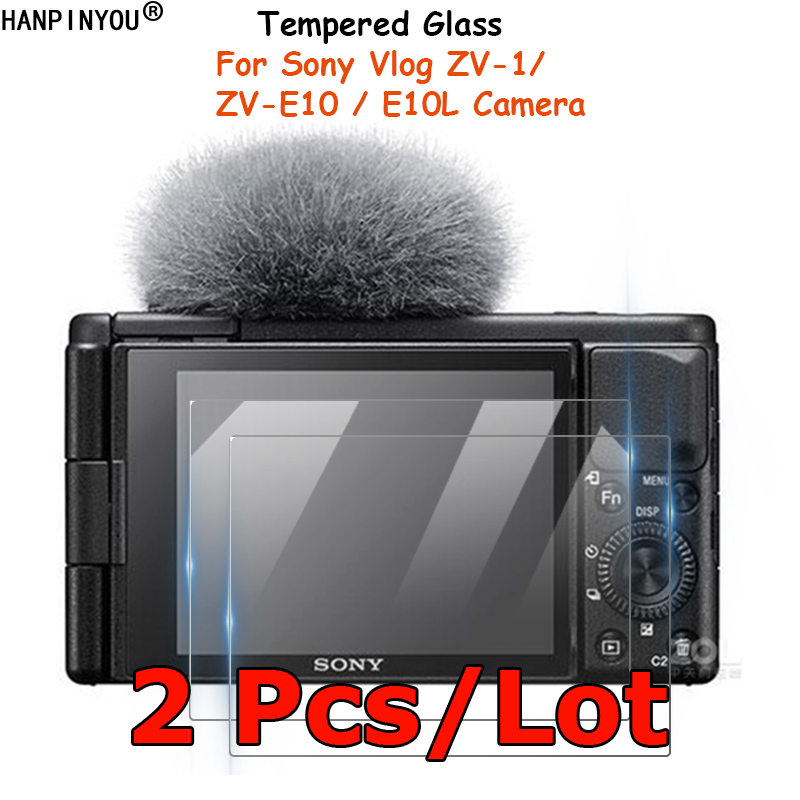 Protecteur d'écran de caméra en verre trempé, 2 pièces/lot, pour Sony Vlog ZV-1F ZV1 ZV-1 II M2 ZV-E10 ZV E10L ZV-E1