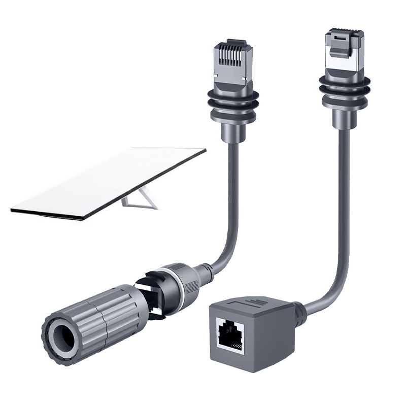 For Starlink Satellite Gen3 V3 Ethernet Extender Adapter SPX to RJ45 Dish Router Gen 3 Rectangular Satellite Converter Cable