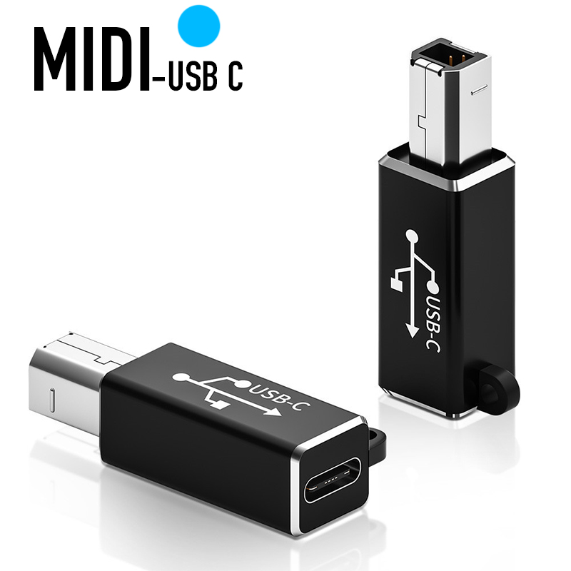 Адаптер USB типа C «мама» на USB-B «папа» для принтера, конвертера сканера, адаптера передачи данных USB-C для клавиатуры контроллера MIDI