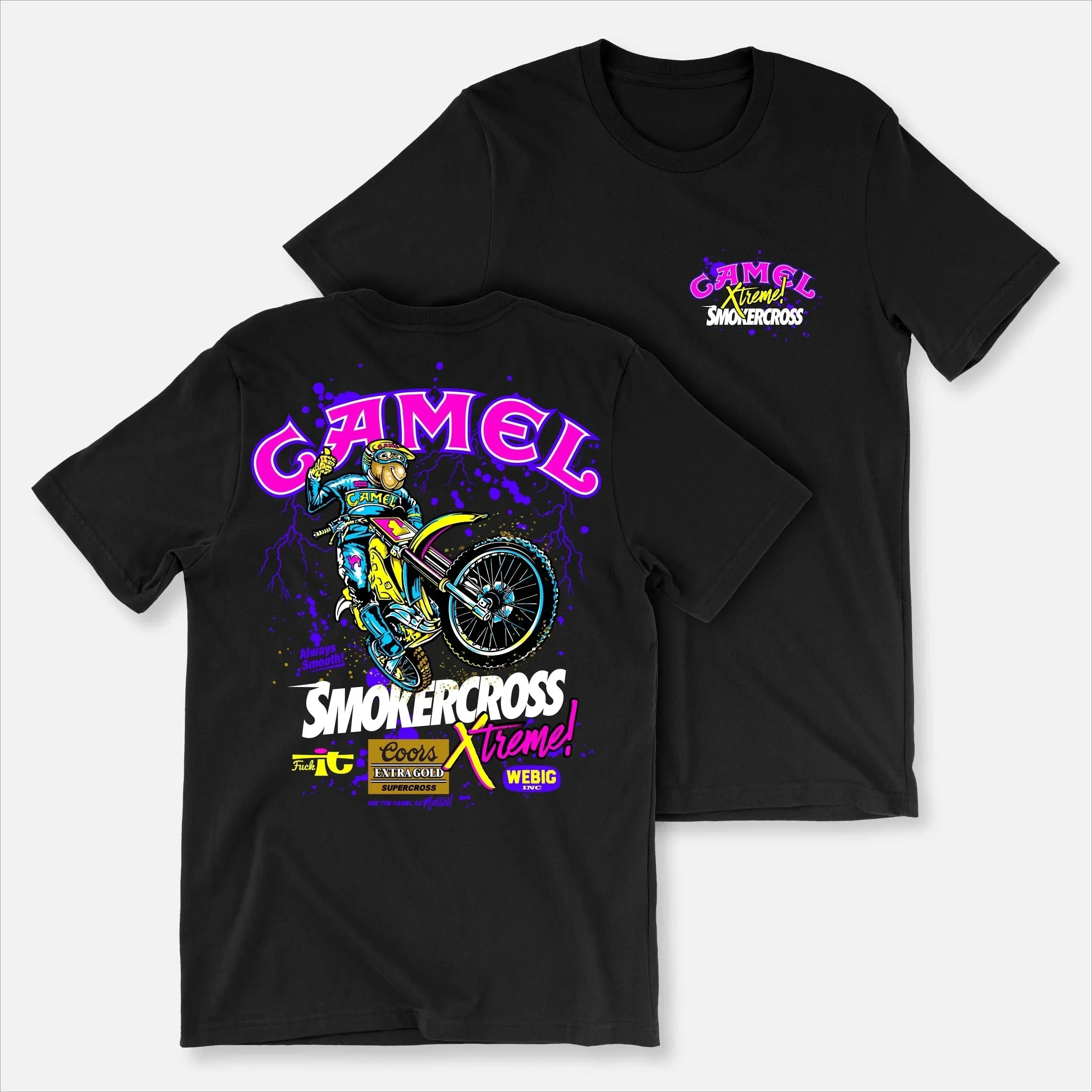 New 2026 Retro Car Camel Cigarettes T-Shirt Vintage Cotton Tops Tee Short Sleeve Casual Streetwear Oversized Women Men Clothing