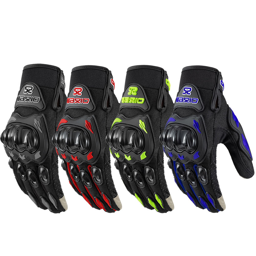 Guantes de Ciclismo de Montaña Transpirables, Antideslizantes y Anti-caída para Motociclismo de Verano