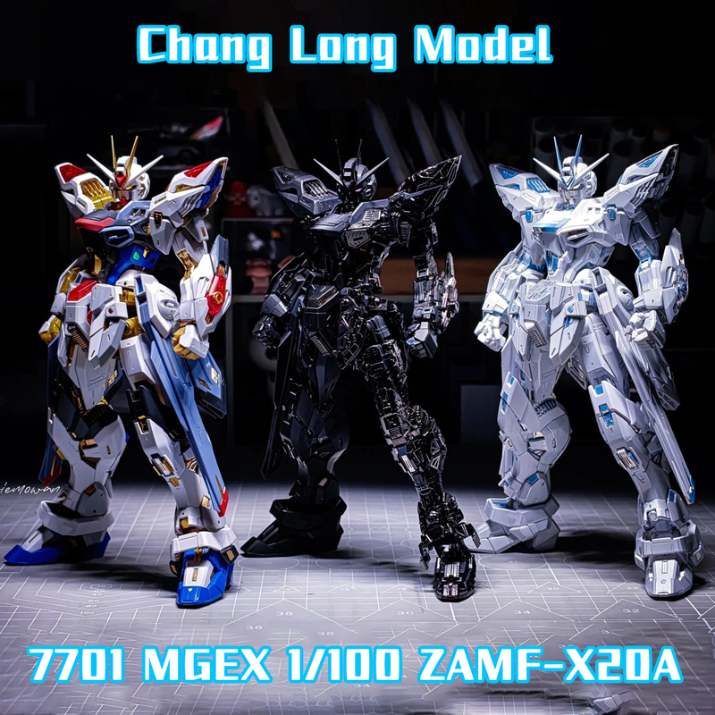 CHANGLONG Modelo 7701 MGEX ZGMF-X20A Strike Freedom Kits de Esqueletos de Plástico Figura de Acción de Anime Robot Modelo de Plástico Regalos Juguetes