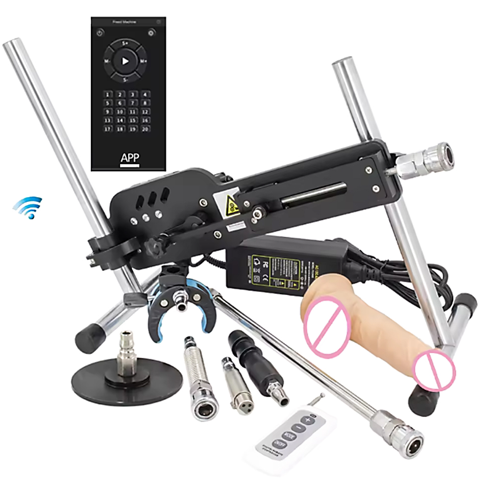 Machine sexuelle F19-F19S-Premium, machine d'amour contrôlée par application avec vibromasseur, jouets sexuels en métal pour hommes et femmes, masturbation