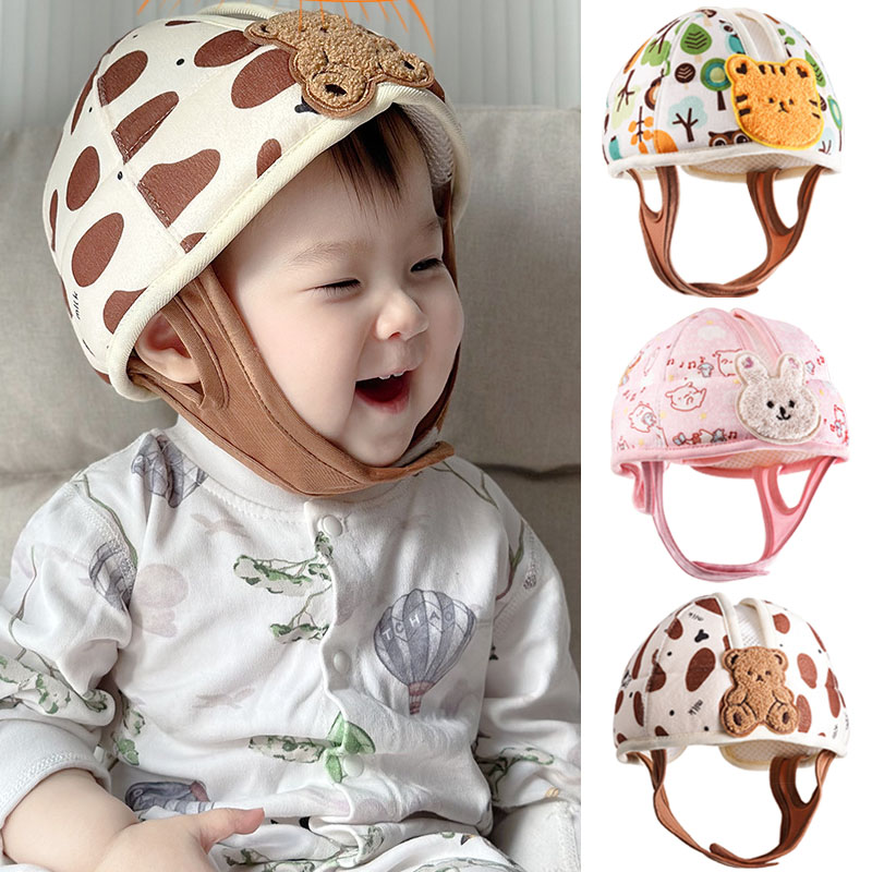 1-3 Jahre Kleinkind Kopfschutz Sicherheitshut Niedlicher Bär Hase Baby Helme zum Schutz vor Verletzungen beim Krabbeln, Laufen und Lernen