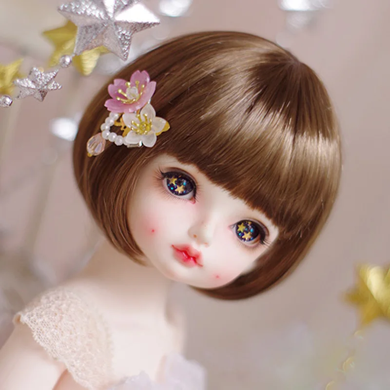 Neue Ankunft 1/3 1/4 1/6 1/8 Hochtemperatur Kurze Schöne Stil Draht Bjd Perücke Haar