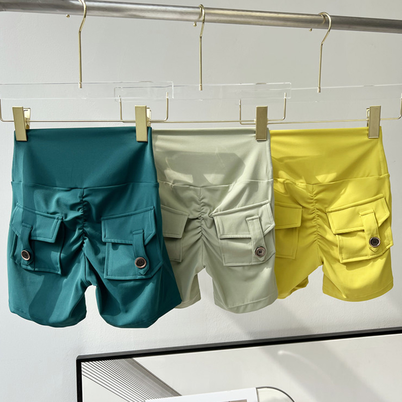 TRY TO BN Shorts de Sport taille haute pour femmes, Leggings Push-Up, poche fesses, Fitness, vêtements de gymnastique