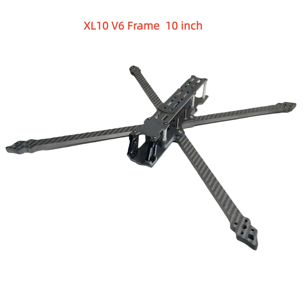 XL10 V6 420mm Distanza da 10 pollici Kit telaio in carbonio HD True-X a lungo raggio con braccio da 8 mm per parte DJI O3 VISTA FPV