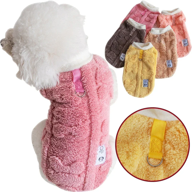 Ropa de lana suave para perros, jersey cálido de invierno para cachorros y gatitos, ropa para mascotas para perros pequeños, ropa para Chihuahua Bulldog, suéter para perros