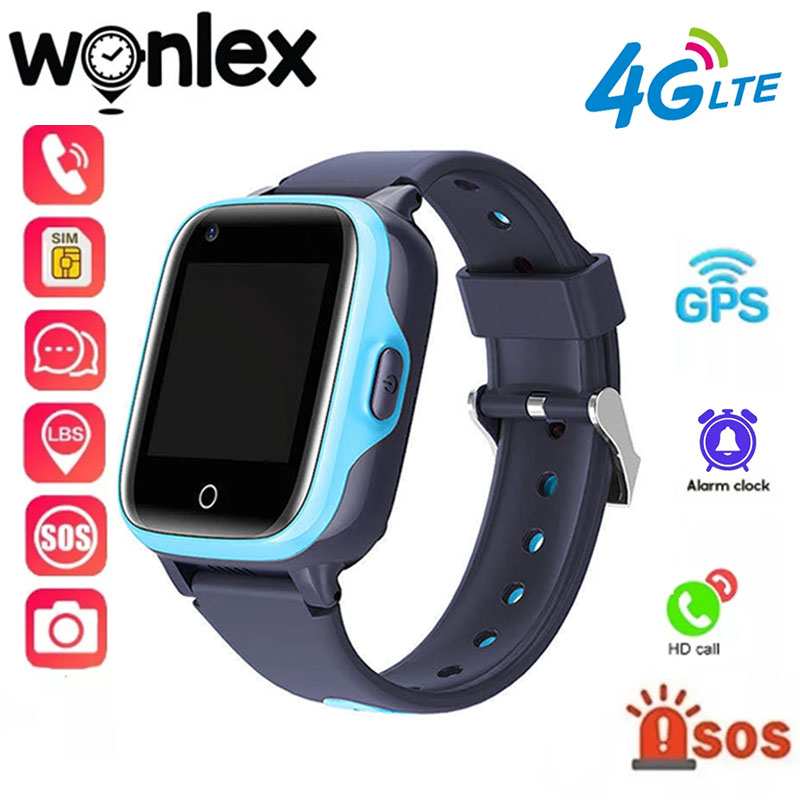 Wonlex Смарт-часы для детей GPS Wi-Fi местоположение анти-потерянный трекер 4G SOS режим класса вызова детские умные часы с камерой видеозвонка a