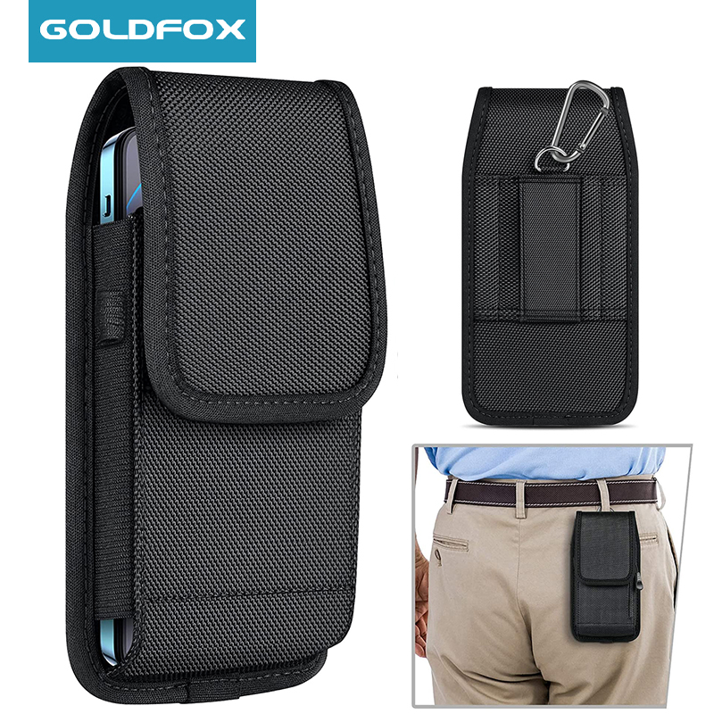 Custodia per fondina per telefono con clip da cintura Custodia per cellulare Custodia in nylon Marsupio per iPhone 13 12 11 Pro Xiaomi Samsung Galaxy S21 S22