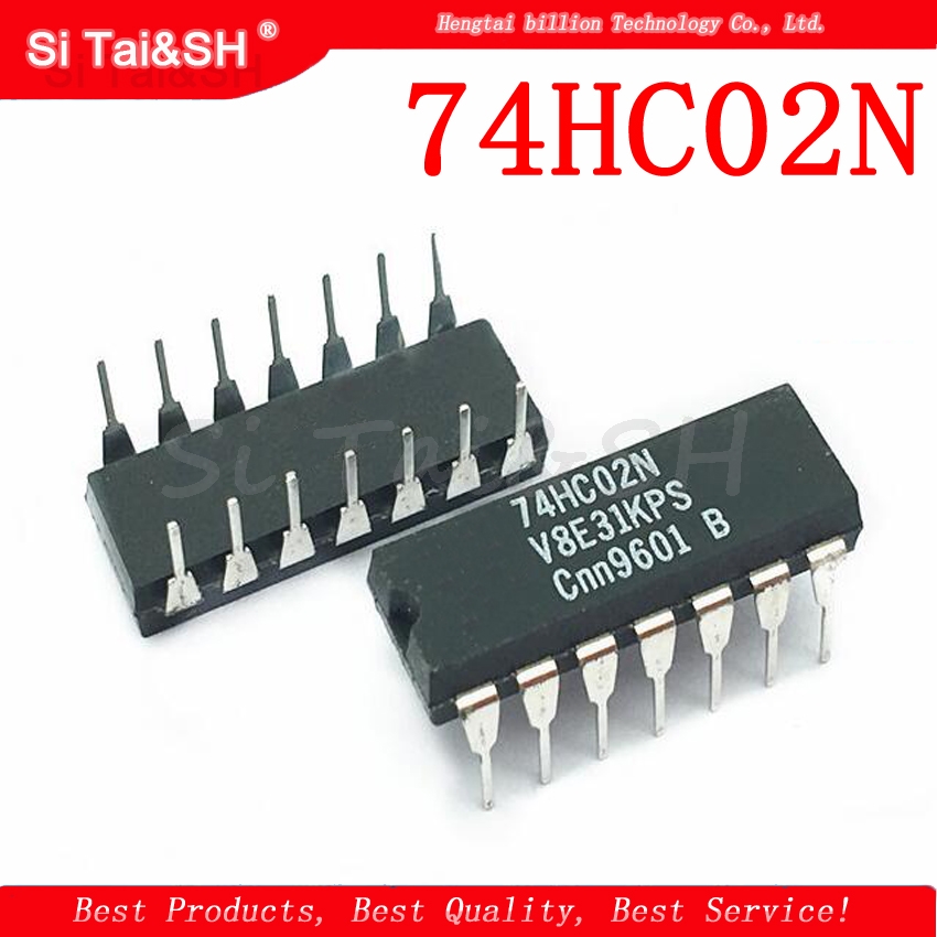 10 шт./лот 74HC02N SN74HC02N 74HC02 Водонепроницаемый корпус