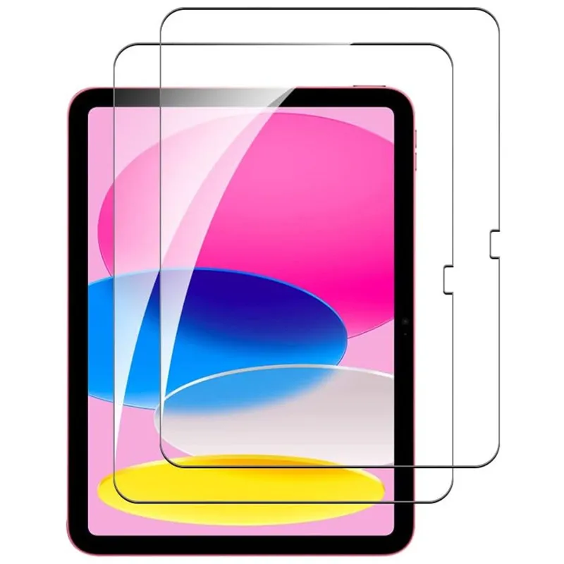 2 uds Protector de pantalla de cristal funda para tableta IPad 10. a generación 11 a 10,9 pulgadas 2025 iPad A16 A3354 A3355 A2696 A2757 Gen cubierta