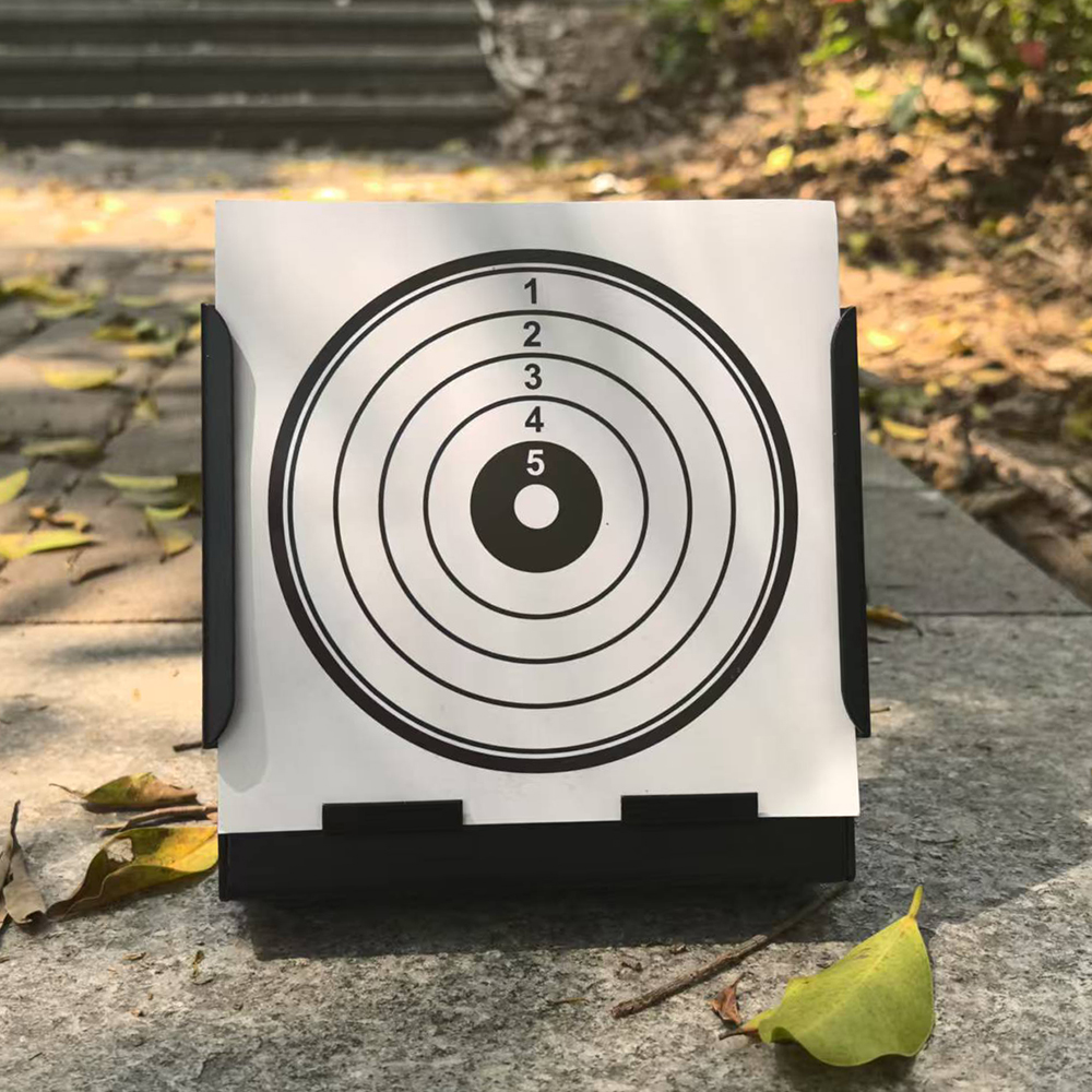 Suporte de alvo de papel de 14*14cm com 20 peças de armadilha de pelota de rifle de ar de alvo de papel