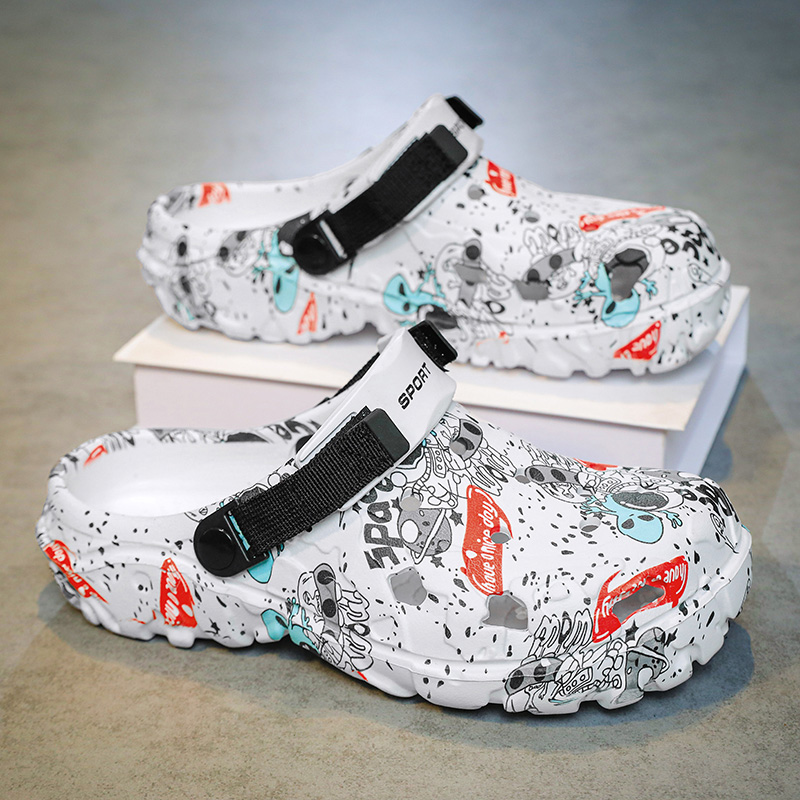 Men Camouflage Clogs Big Size 48 49 50 51 Wide Toe Box Lightweight Quick Dry Non-slip Beach Garden Shoes EVA Slippers