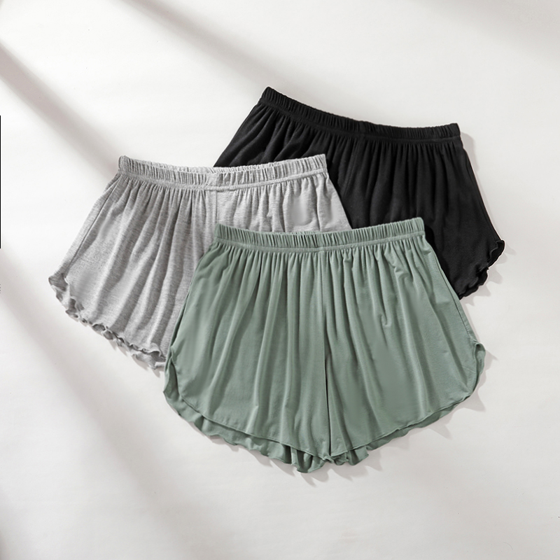 orts de Modal de Cintura Alta para Mulheres, Roupa de Verão, Calças de Segurança, Soltas, Casuais, para Esportes, Yoga, Fin...