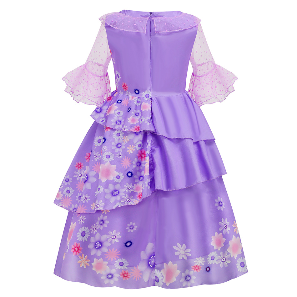 2026 Disney Beach Party Gift Classic Movie Character Isabella Princess Dress For Girl Broken Size Cheap Purple Lace Cool Dress
