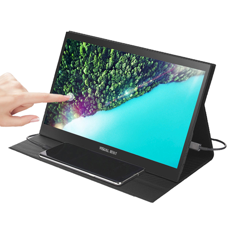 Fhd 13.3 ''Touch Screen Draagbare Monitor 100% DCI-P3 Ips Hdr Computer Display Met Hdmi/USB-C Voor Laptop Mac telefoon Switch PS5