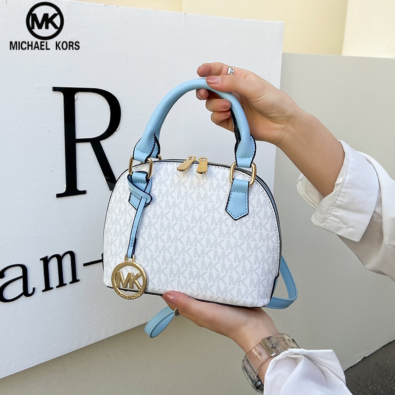 Женская сумка Michael Kors премиум-класса с текстурной отделкой, модная сумка через плечо, легкая роскошная повседневная сумка MK, сумка-кроссбоди в конфетных цветах.