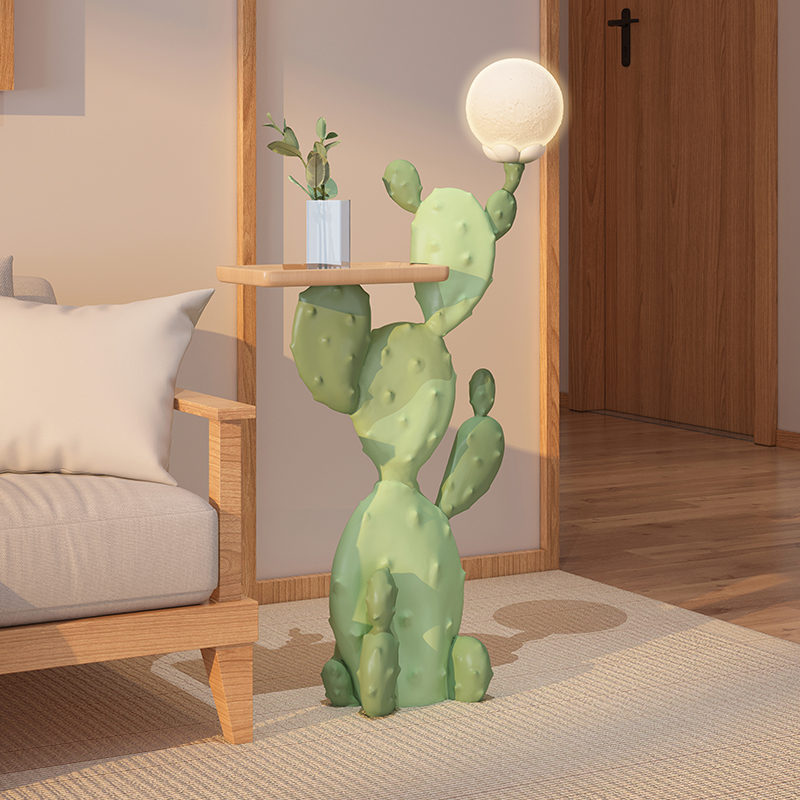 Grote moderne dopamine cactus vloerlamp dubbelzijdige bank bijzettafel unieke woonkamer decor veilig materiaal huisverlichting