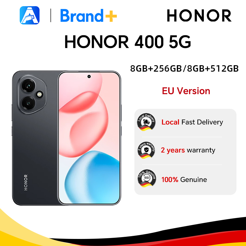 HONOR 400 5G, EU-versie, 5G smartphone, 200MP ultra-heldere AI-hoofdcamera, Qualcomm Snapdragon 7 Gen 3, 5300 mAh batterij