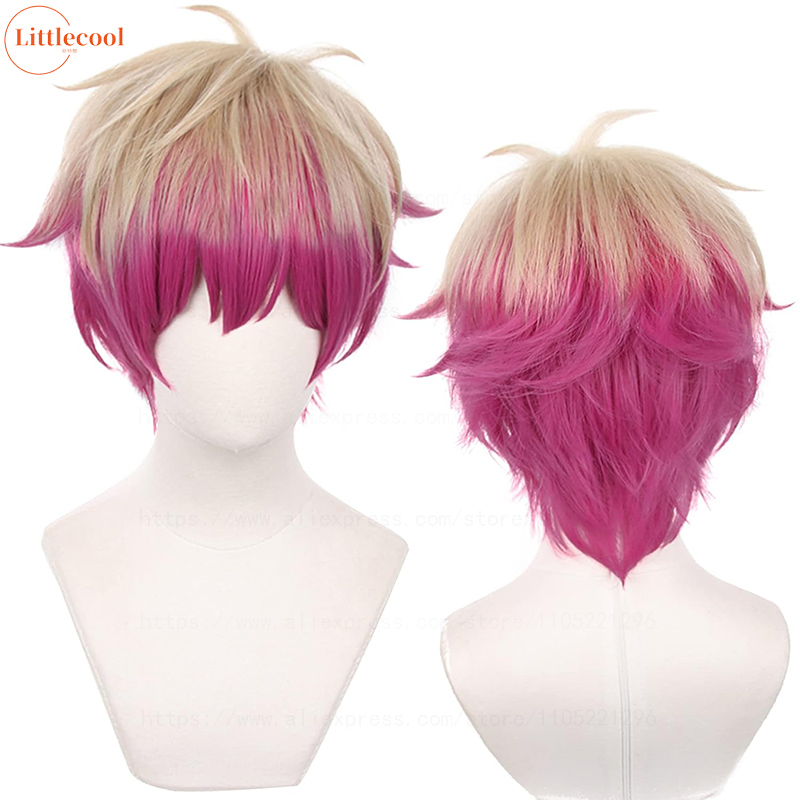 Hoge Kwaliteit Alexis Ness Cosplay Pruik BLUE LOCK The Magician Cosplay Magenta Hittebestendige Synthetisch Haar Anime Pruiken + Pruik Cap