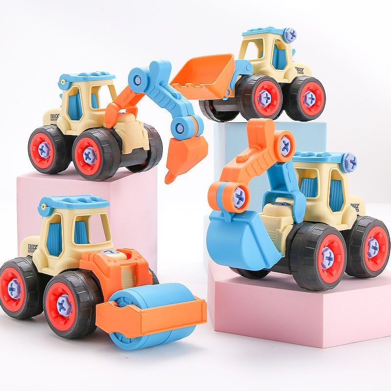 子供ミニチュアエンジニアリング DIY トラックナットネジショベルツールおもちゃ男の子子供教育車/トラックモデルギフト