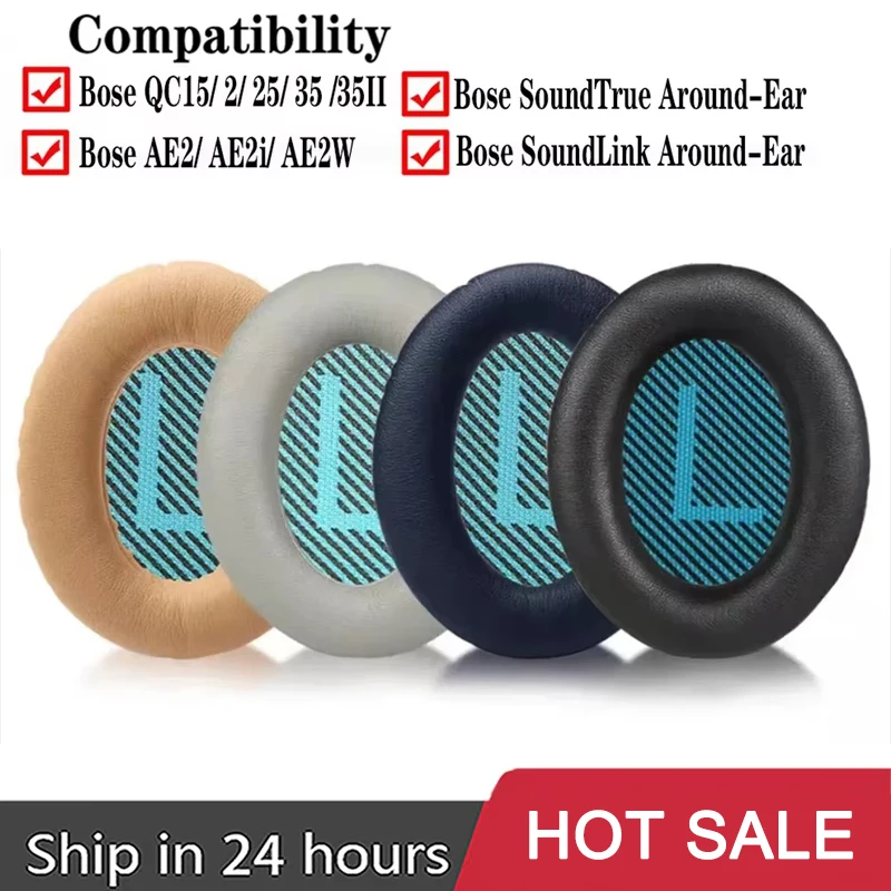 Oreillettes de remplacement pour Bose QuietComfort QC2/15/25/35 AE2/2W/2i, coussinets d'oreille, accessoires, pièces de réparation