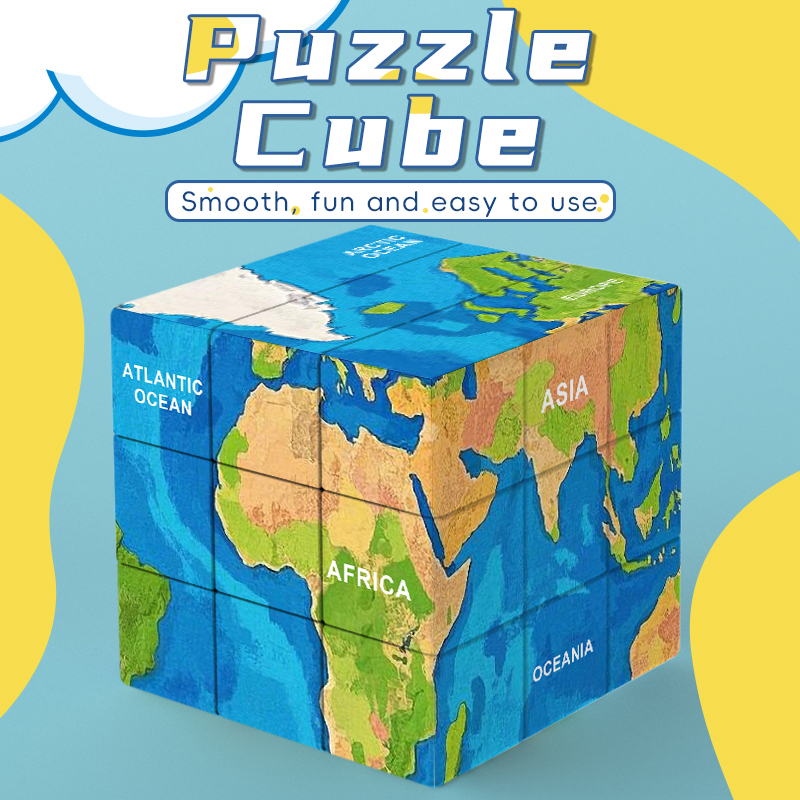 Kostka 3x3 Speed Cube, kostka z nadrukiem UV, kostka magiczna, zabawki edukacyjne, prezenty na Boże Narodzenie, Święto Dziękczynienia, Halloween