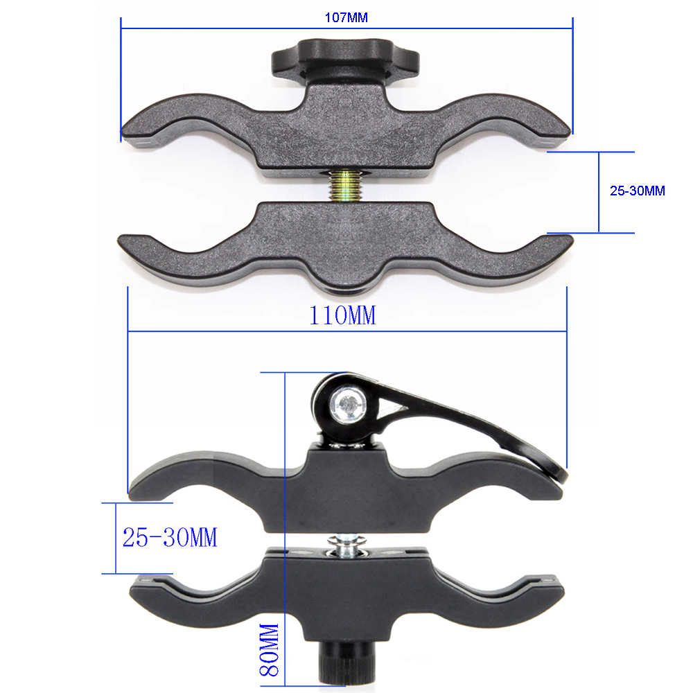 Clip para linterna múltiple, soporte para linterna, 25mm de diámetro, fácil ajuste, montaje de alcance, accesorios para pistola de caza al aire libre