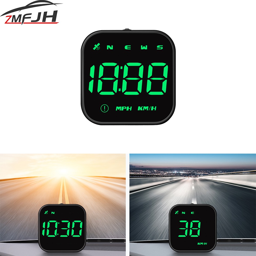 รถ Head Up Display G4S GPS สมาร์ทดิจิตอล Speedometer เวลาความเร็ว Overspeed ALARM ความเมื่อยล้าขับรถเตือนเข็มทิศจอแสดงผล LED