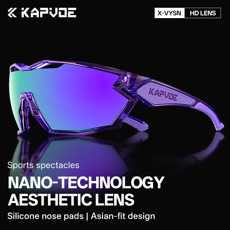 Kapvoe lunettes de soleil hommes UV400 lunettes de cyclisme photochromiques sport pour hommes soleil VTT route vélo lunettes lunettes vtt