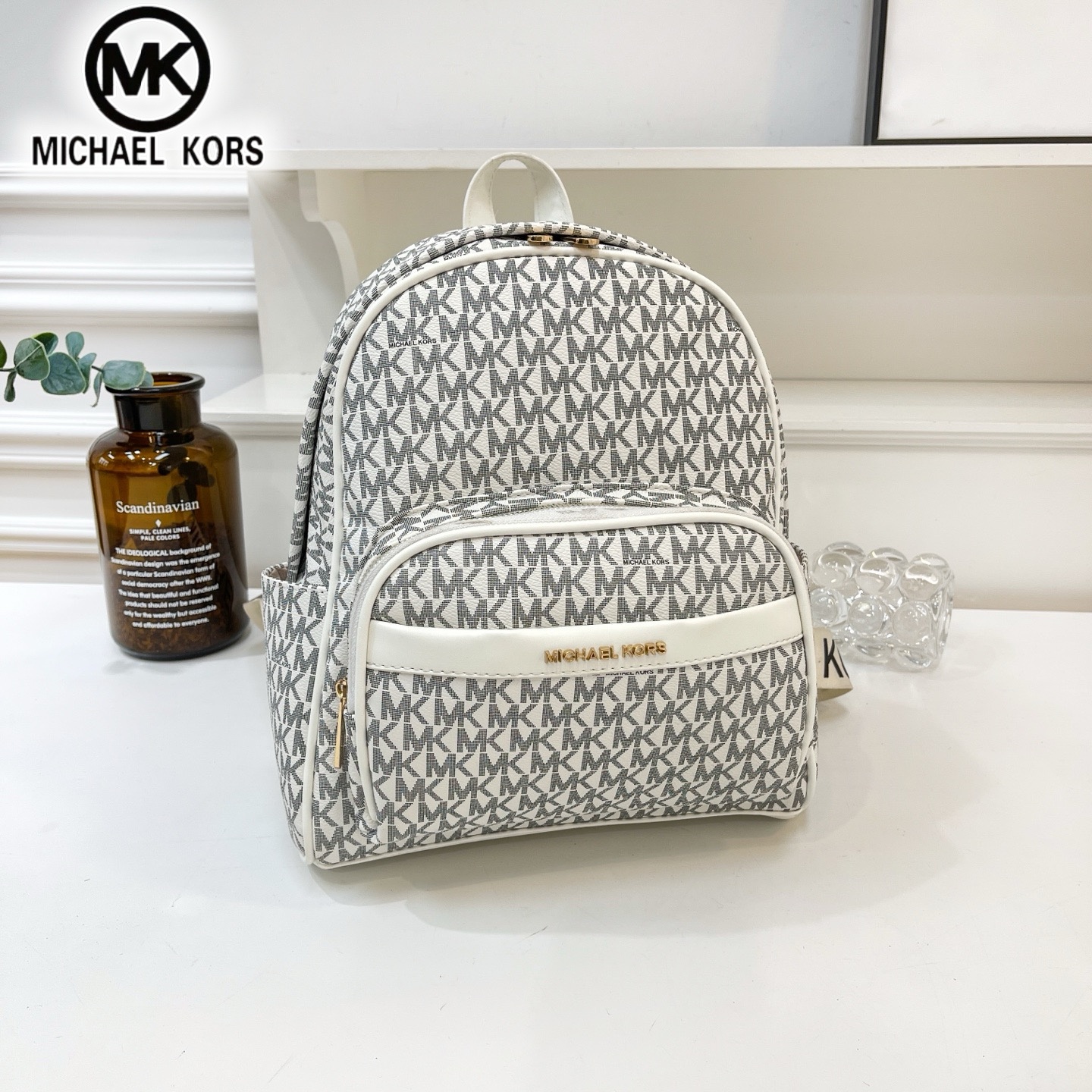 Женский модный повседневный рюкзак Michael Kors MK Classic с принтом в виде букв, многофункциональный рюкзак для путешествий и отдыха