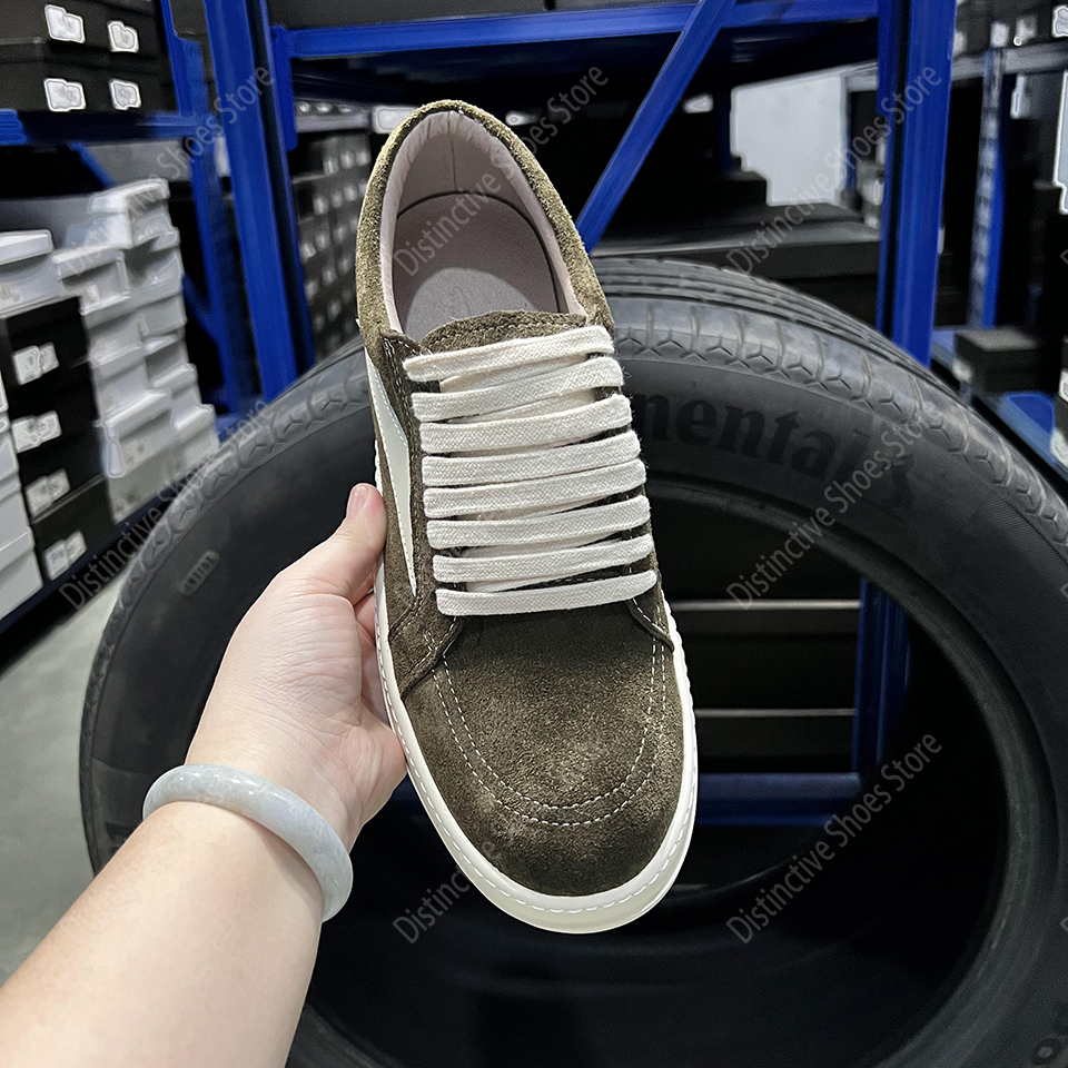 Scarpe da uomo in pelle scamosciata marrone bassa casual di marca Scarpe da uomo classiche RO di qualità del designer Scarpe da ginnastica piatte da donna con piattaforma estiva-inverno