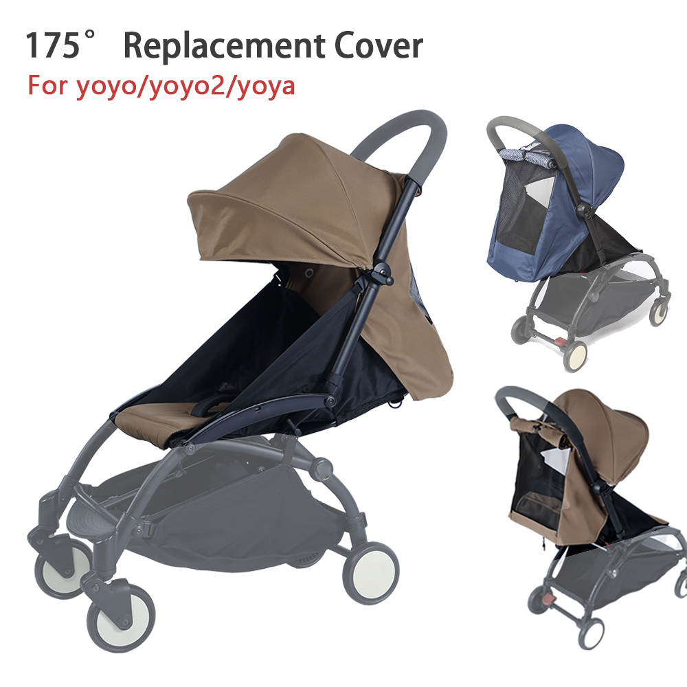 175 °   3 pz/set Passeggino Accessori Cappuccio, Materasso e Cuscino del Sedile Per YOYO/YOYO2/YOYA Babytime 1:1 Qualità Baldacchino Copertura Materassi