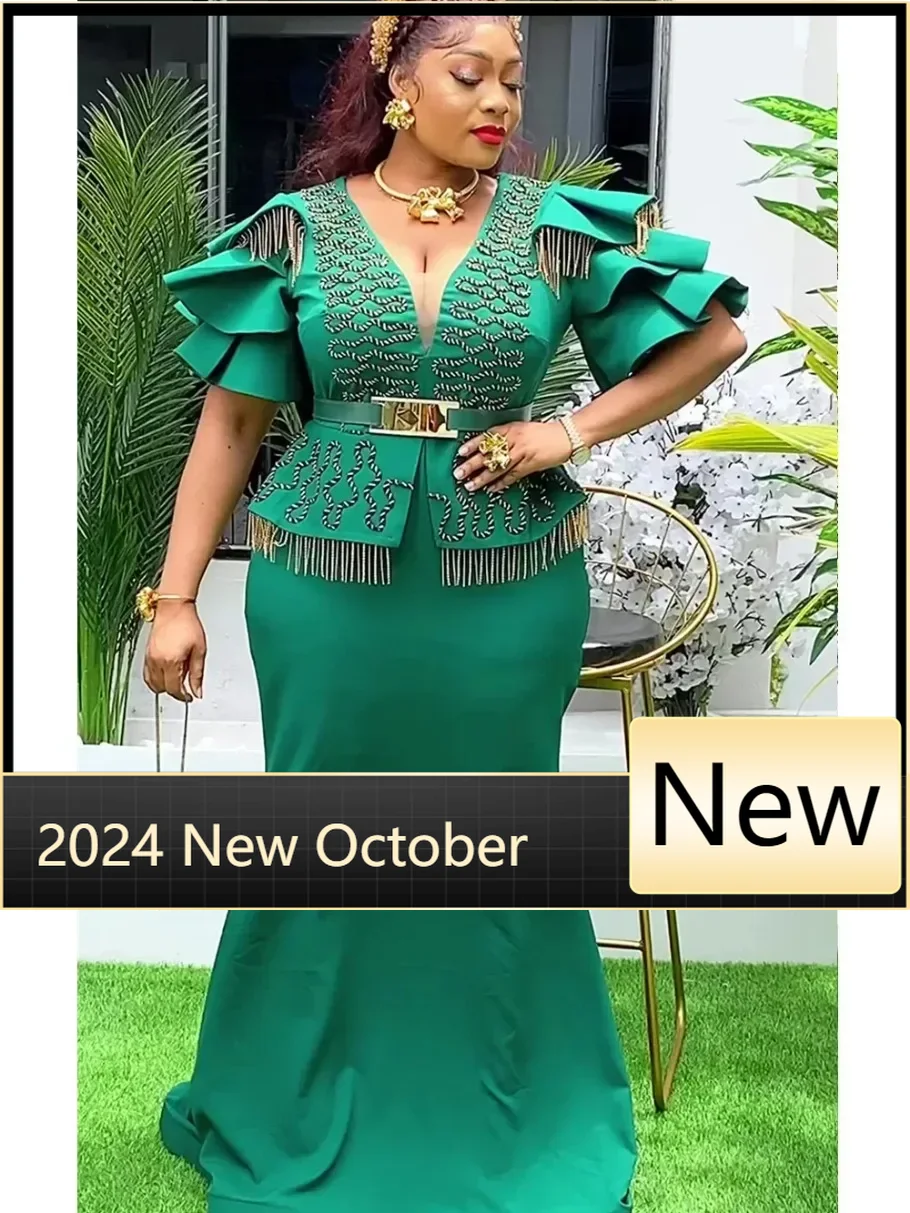 Plus size vestidos de festa africanos para mulheres moda dashiki ancara vestido de noite de casamento elegante muçulmano maxi vestido de natal