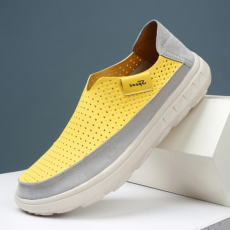 Nuove Scarpe Casual da Uomo 2026, Comode e alla Moda, in Pelle di Alta Qualità, Scarpe da Guida Fatte a Mano, Modello Piatto, Taglia 46