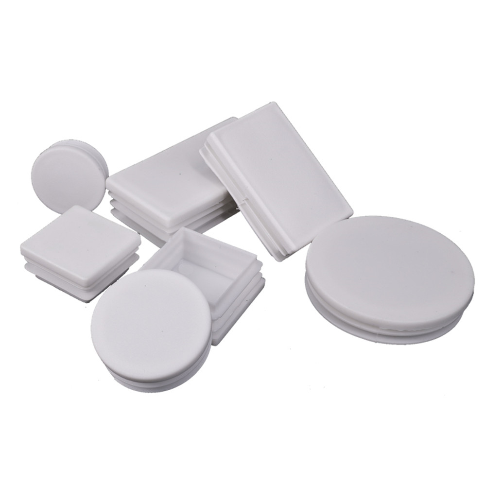 80x120mm Rechteck einsatz für Stuhl bein rohr 80x80mm weißes Quadrat Kunststoff blank ing End kappe Kappen Rohr rohre in sätze Stopfen