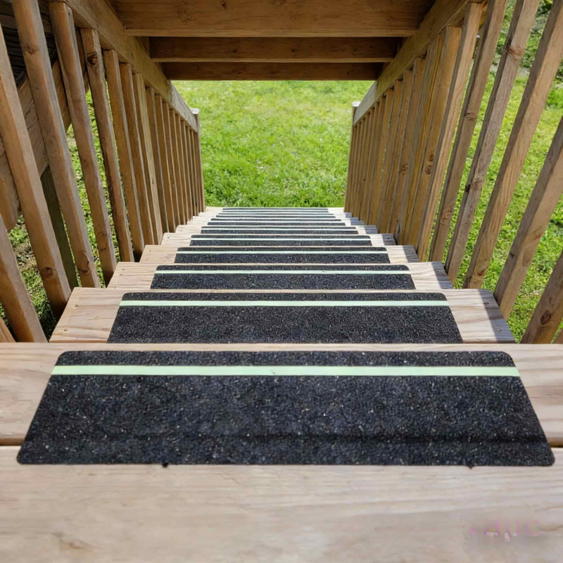 High Friction Luminous Anti-Slip Tape15cmWide61cmLong Waterproof and Wear-resistant Outdoor Stair Tread Grip Strip6Roll-up